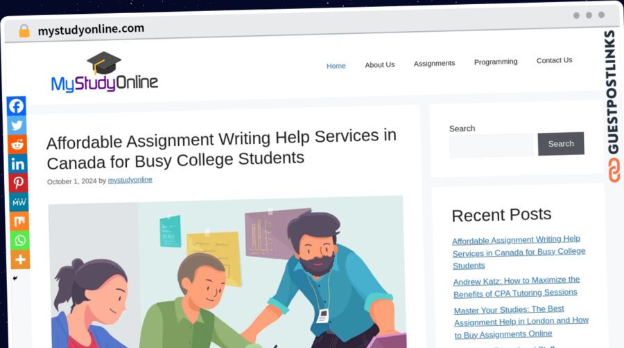 Publish Guest Post on mystudyonline.com