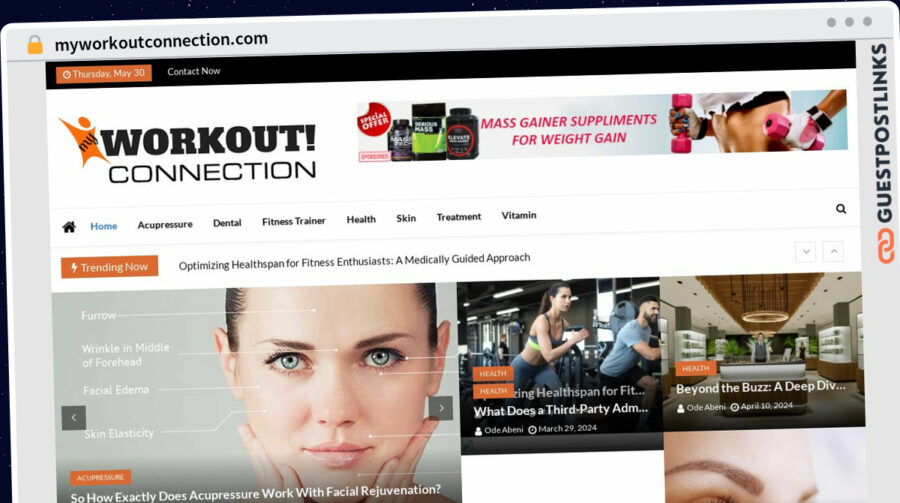 Publish Guest Post on myworkoutconnection.com