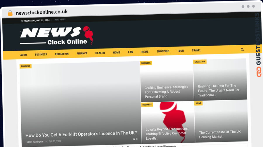 Publish Guest Post on newsclockonline.co.uk