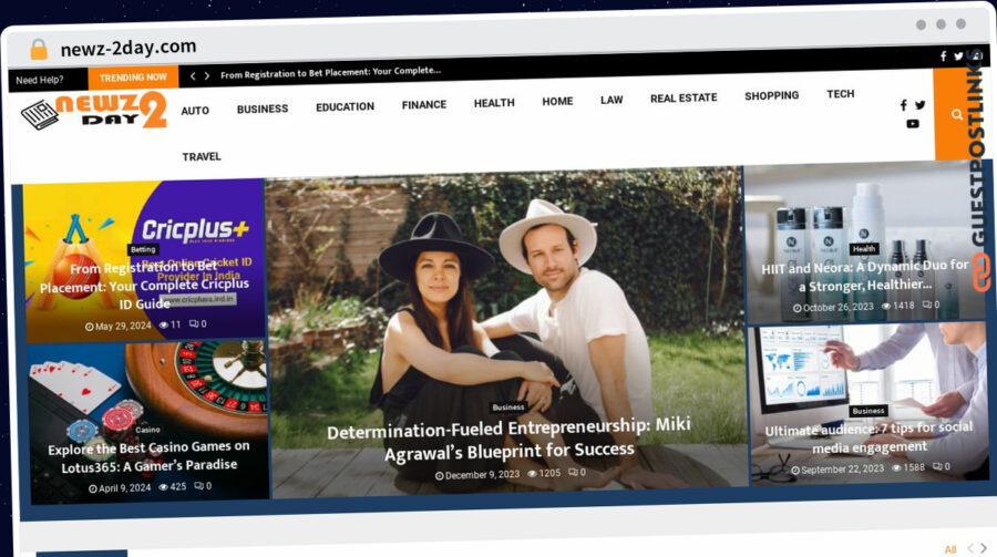Publish Guest Post on newz-2day.com