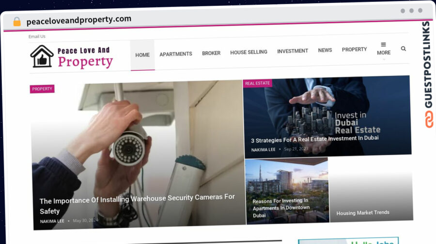 Publish Guest Post on peaceloveandproperty.com