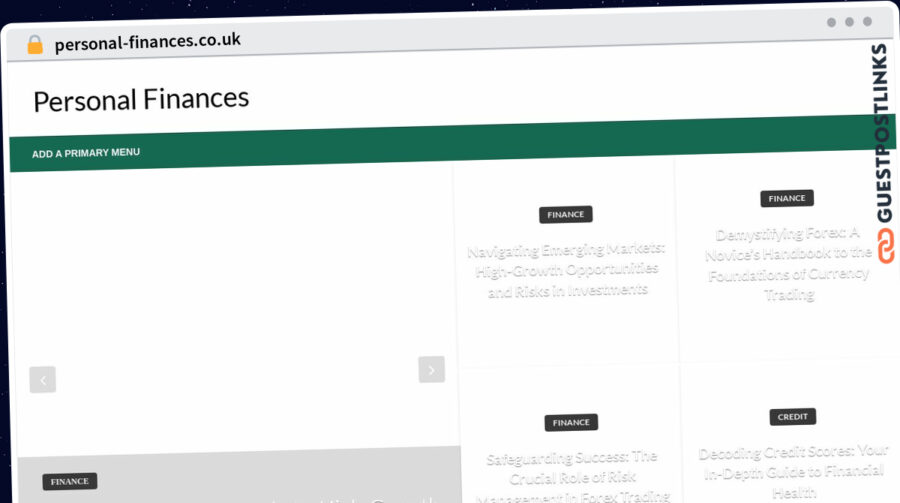 Publish Guest Post on personal-finances.co.uk