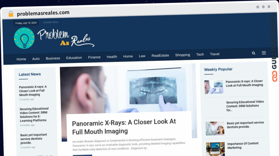 Publish Guest Post on problemasreales.com