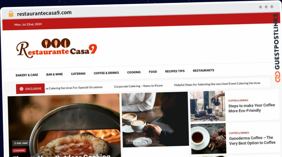 Publish Guest Post on restaurantecasa9.com