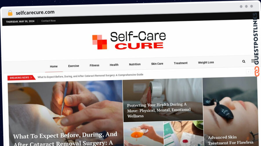 Publish Guest Post on selfcarecure.com