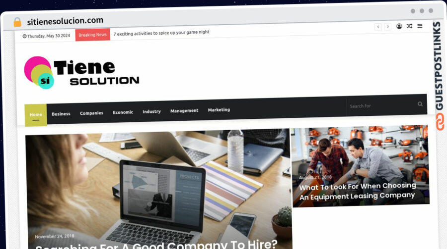 Publish Guest Post on sitienesolucion.com