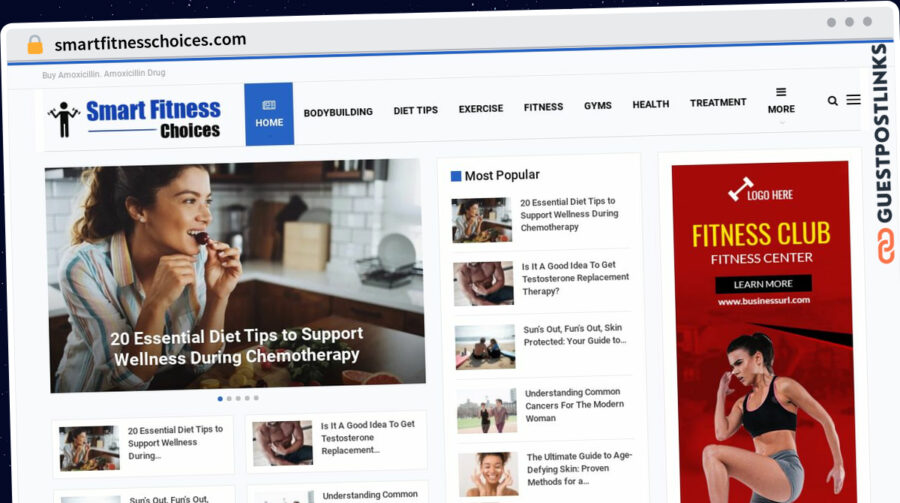 Publish Guest Post on smartfitnesschoices.com