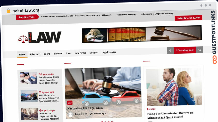 Publish Guest Post on sokol-law.org