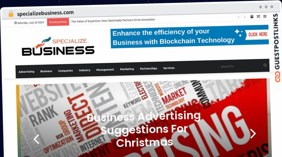 Publish Guest Post on specializebusiness.com