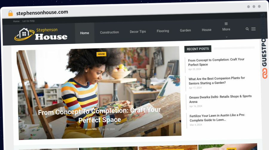 Publish Guest Post on stephensonhouse.com