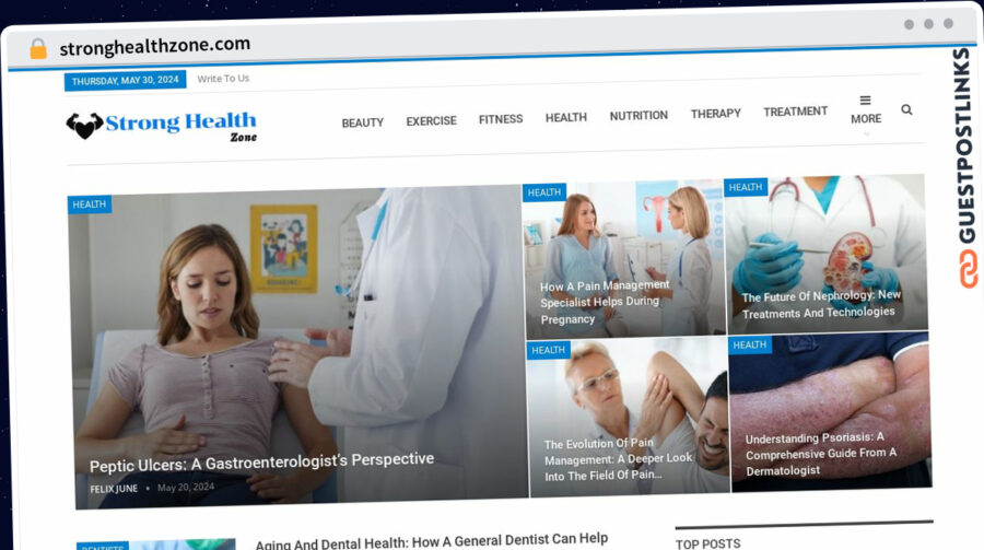 Publish Guest Post on stronghealthzone.com