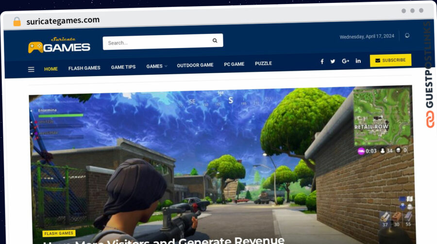 Publish Guest Post on suricategames.com