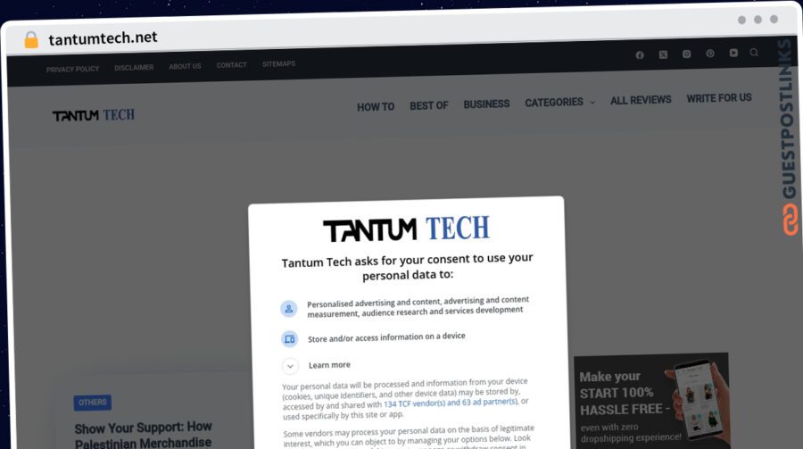 Publish Guest Post on tantumtech.net