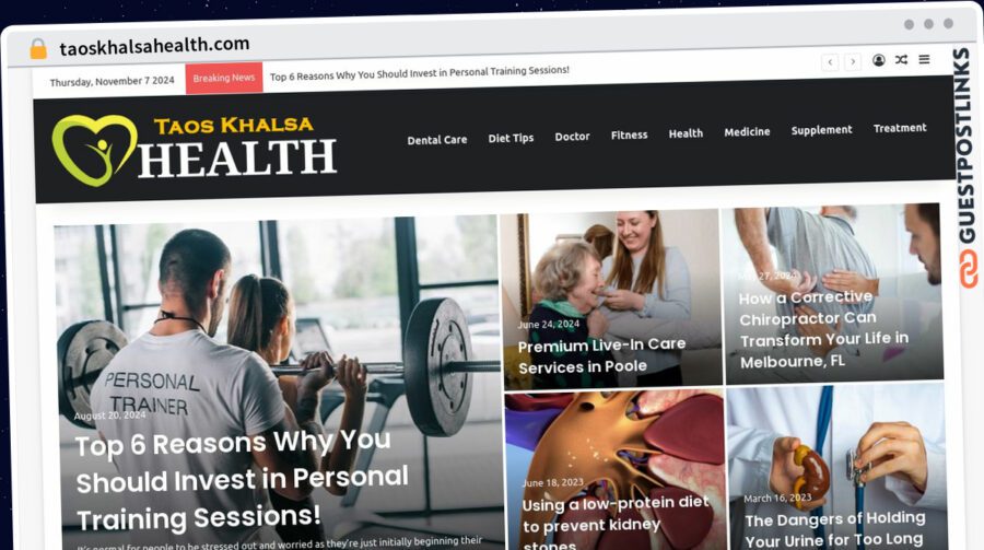 Publish Guest Post on taoskhalsahealth.com