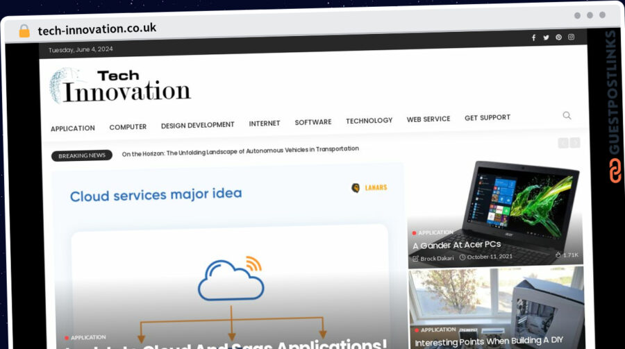 Publish Guest Post on tech-innovation.co.uk