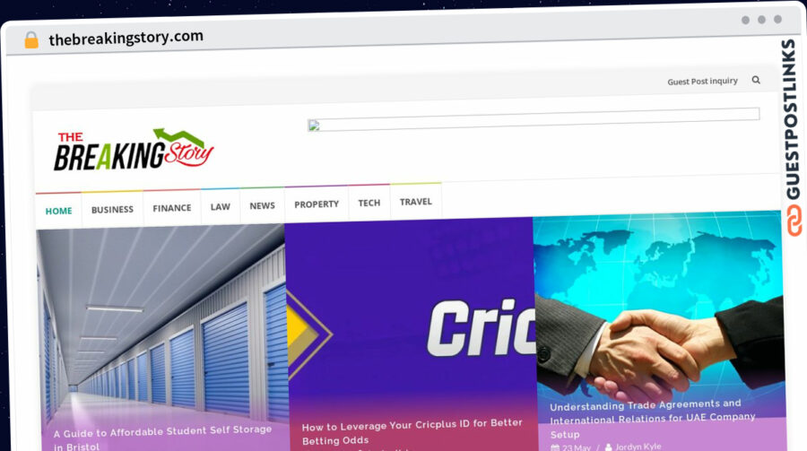 Publish Guest Post on thebreakingstory.com