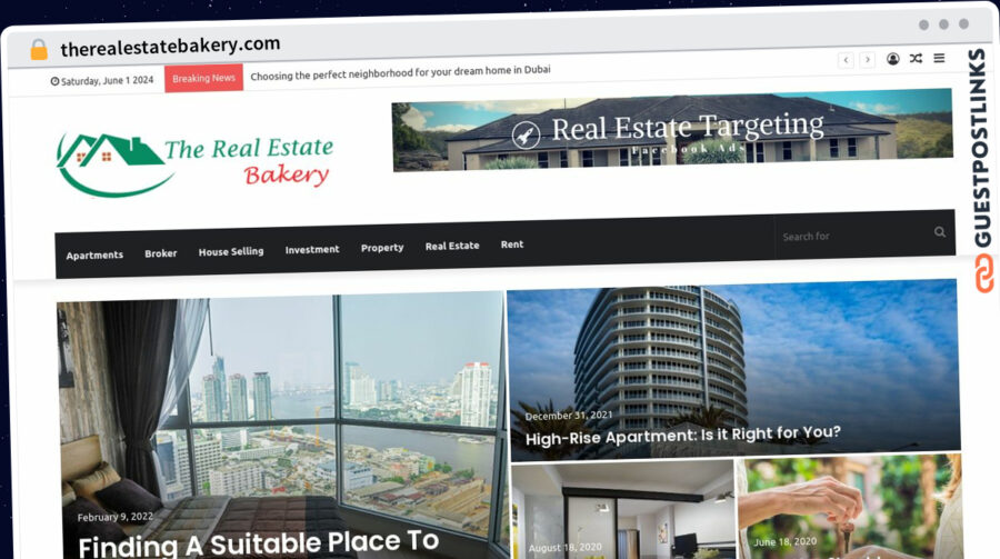 Publish Guest Post on therealestatebakery.com