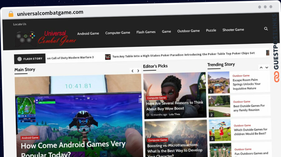 Publish Guest Post on universalcombatgame.com