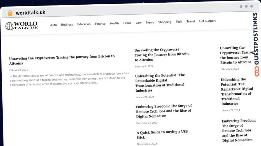 Publish Guest Post on worldtalk.uk