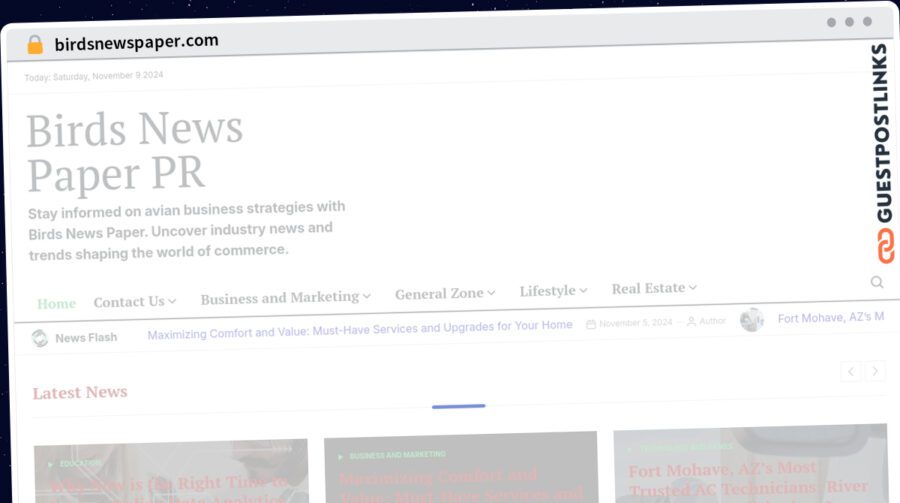 Publish Guest Post on birdsnewspaper.com