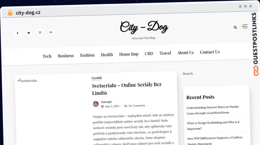 Publish Guest Post on city-dog.cz