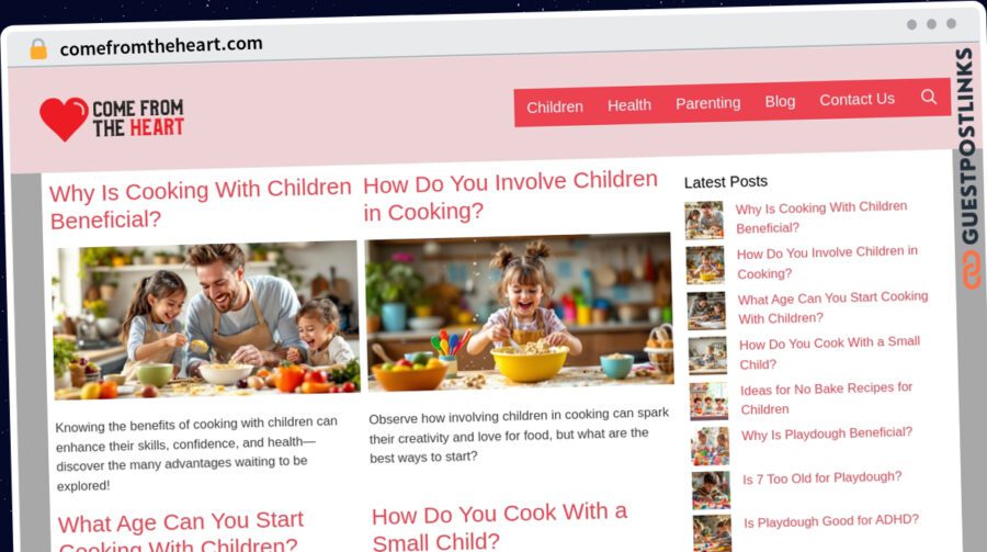 Publish Guest Post on comefromtheheart.com