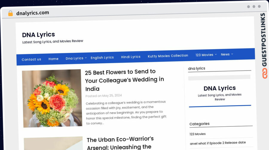 Publish Guest Post on dnalyrics.com