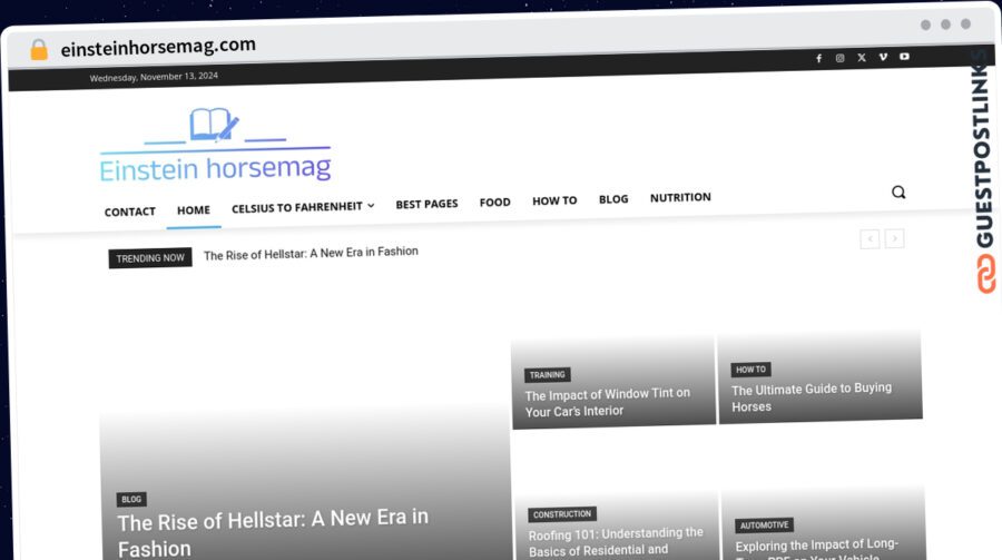 Publish Guest Post on einsteinhorsemag.com