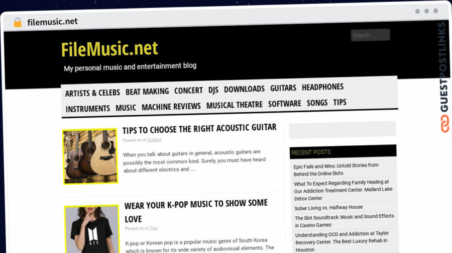 Publish Guest Post on filemusic.net