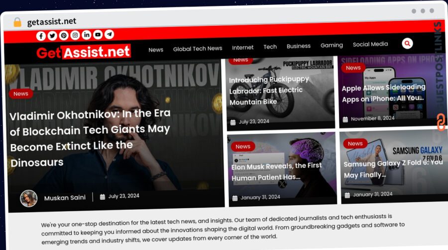 Publish Guest Post on getassist.net