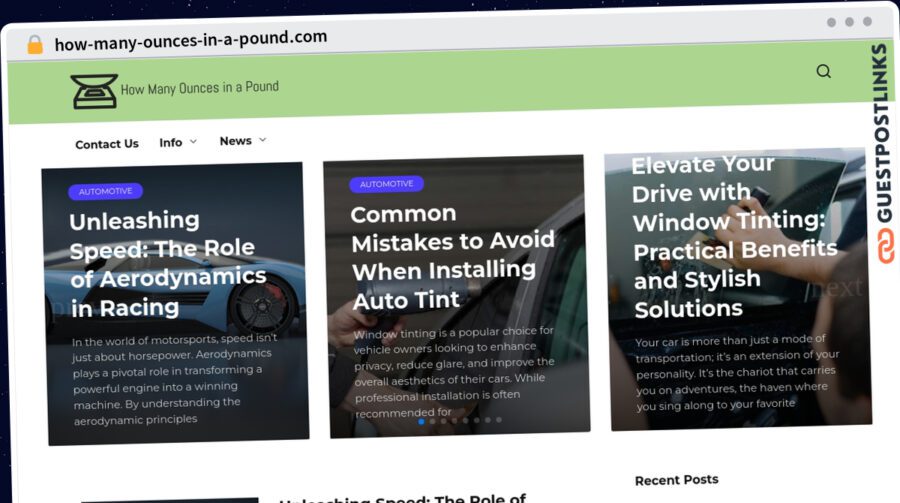 Publish Guest Post on how-many-ounces-in-a-pound.com