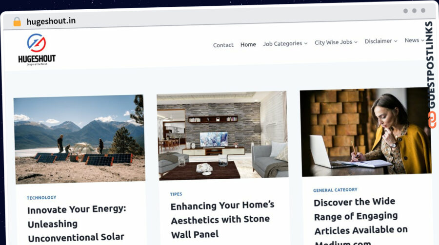 Publish Guest Post on hugeshout.in