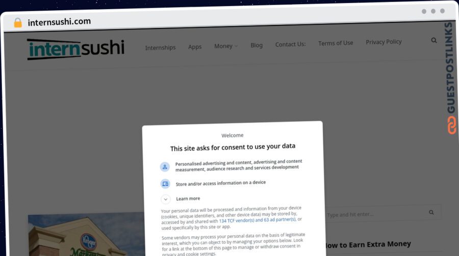 Publish Guest Post on internsushi.com