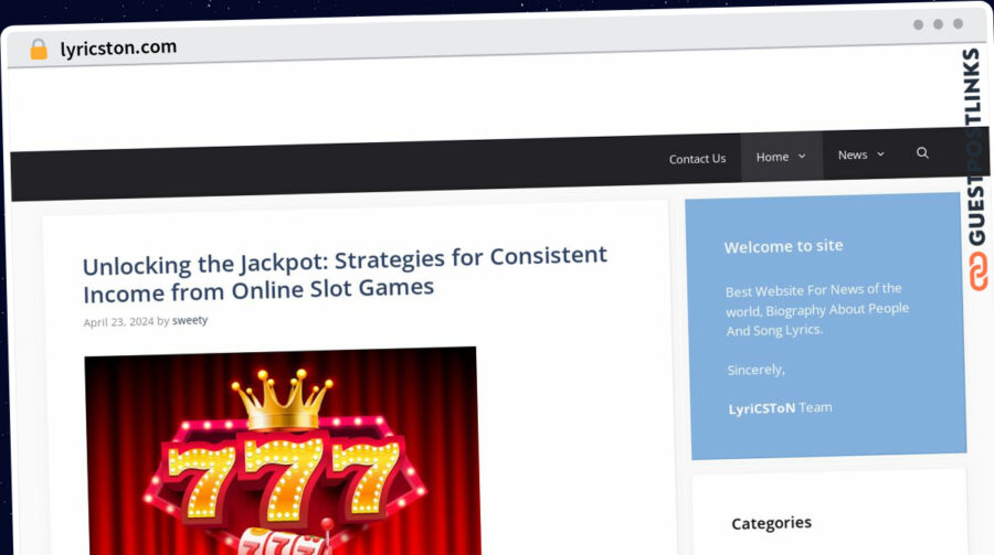 Publish Guest Post on lyricston.com