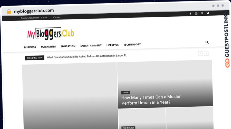 Publish Guest Post on mybloggerclub.com