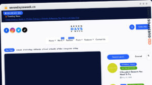 Publish Guest Post on sevendaysaweek.co