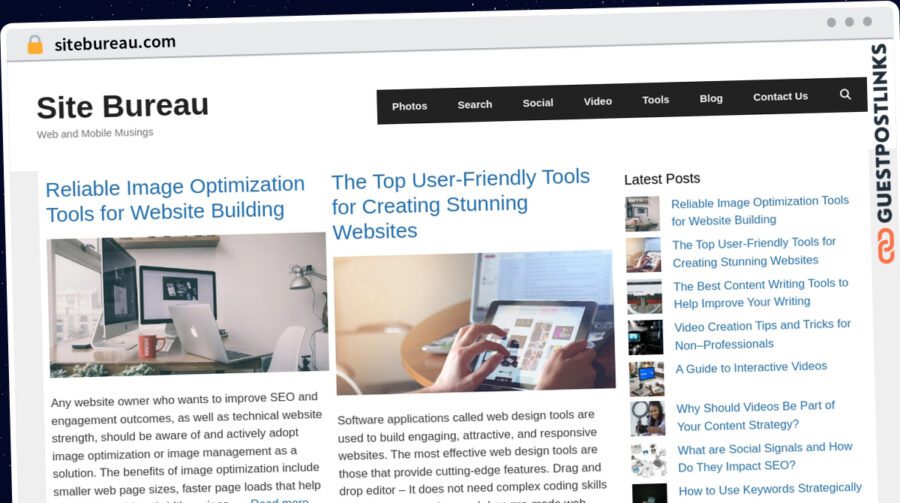 Publish Guest Post on sitebureau.com