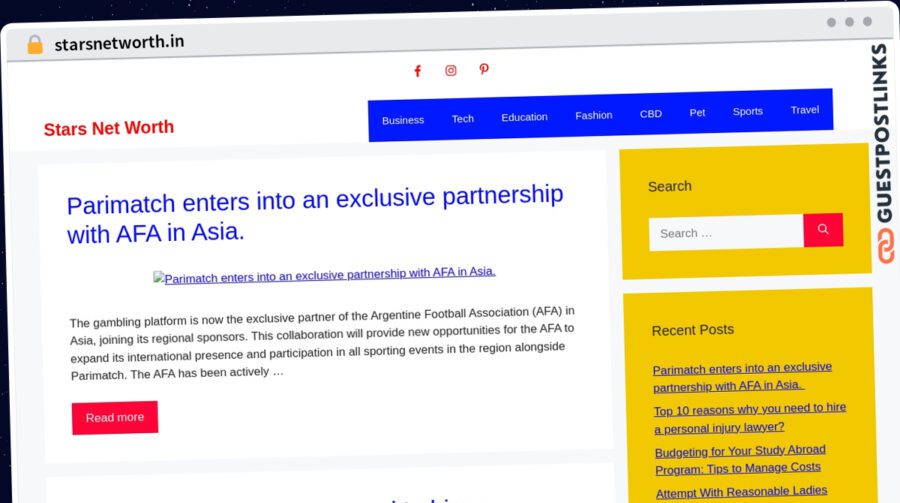 Publish Guest Post on starsnetworth.in