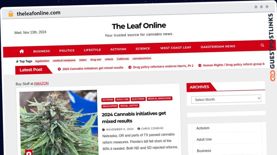 Publish Guest Post on theleafonline.com