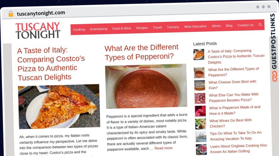 Publish Guest Post on tuscanytonight.com