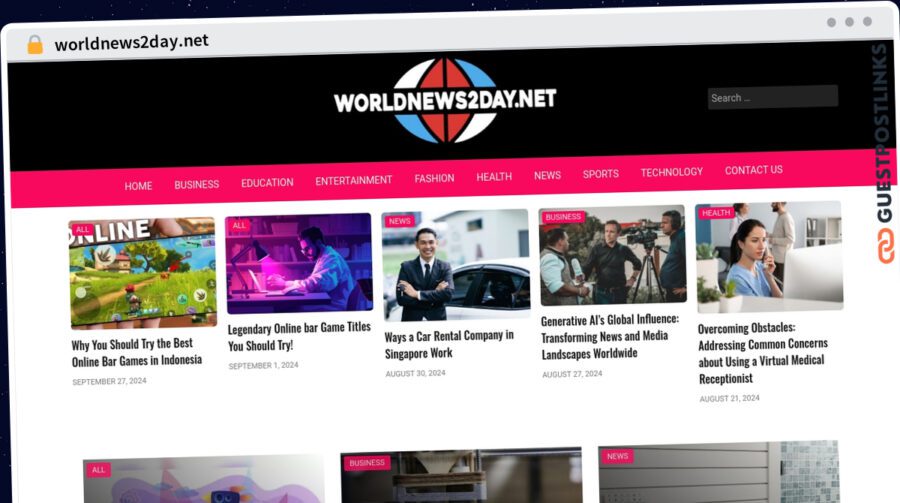 Publish Guest Post on worldnews2day.net