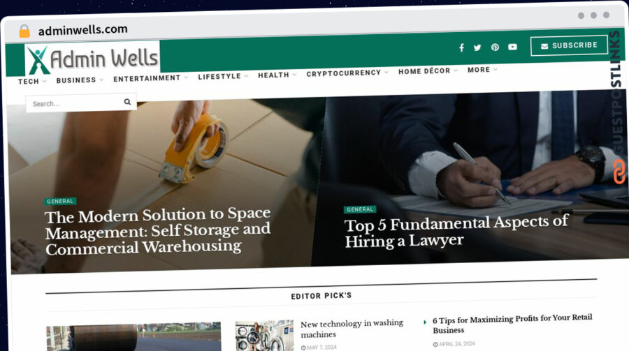 Publish Guest Post on adminwells.com