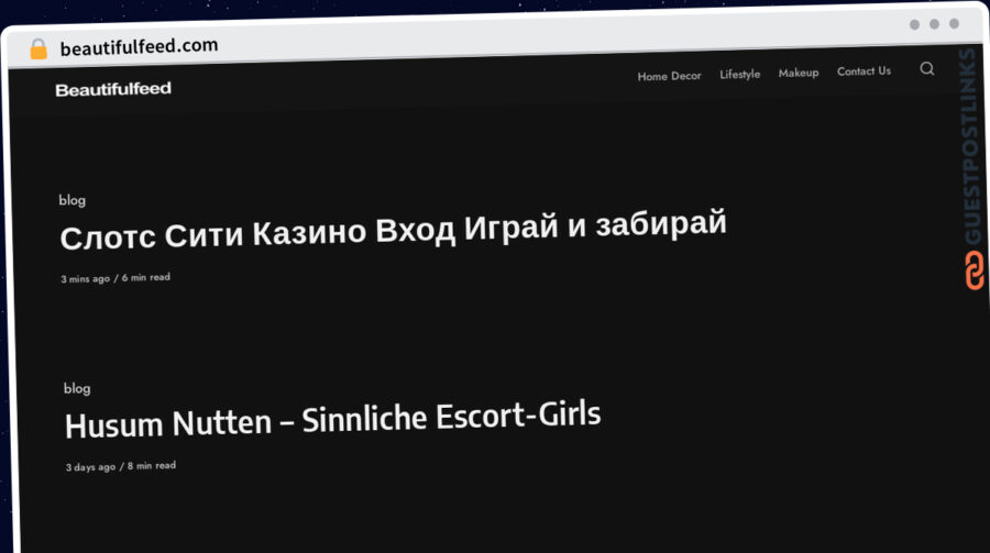 Publish Guest Post on beautifulfeed.com
