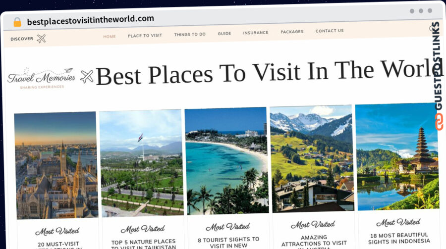 Publish Guest Post on bestplacestovisitintheworld.com