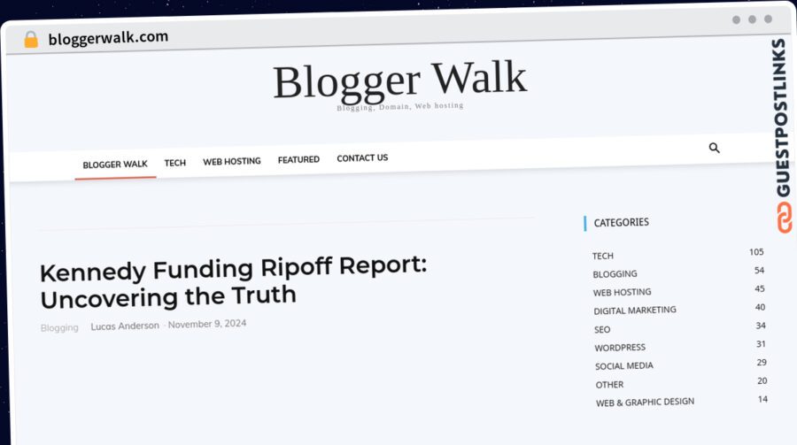 Publish Guest Post on bloggerwalk.com