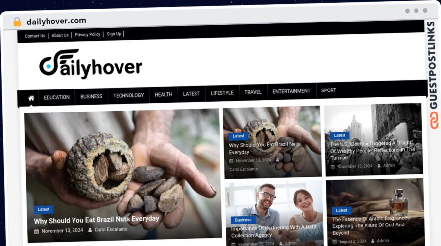 Publish Guest Post on dailyhover.com