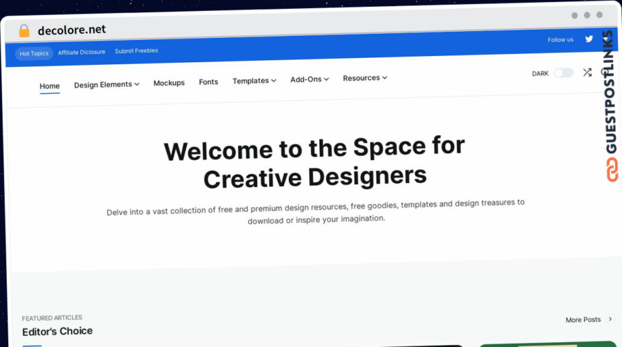 Publish Guest Post on decolore.net