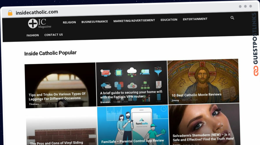 Publish Guest Post on insidecatholic.com
