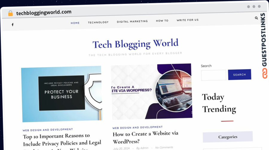 Publish Guest Post on techbloggingworld.com