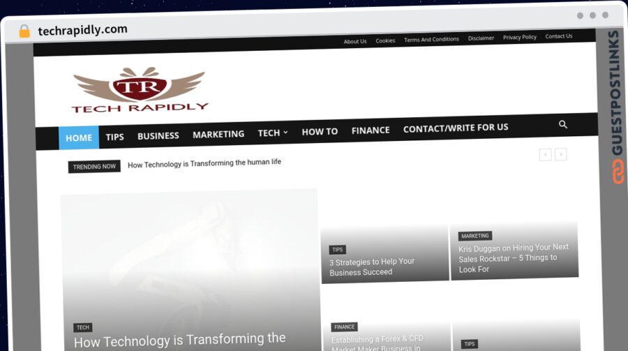 Publish Guest Post on techrapidly.com